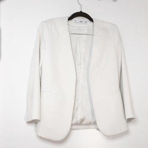 Structured blazer without lapels